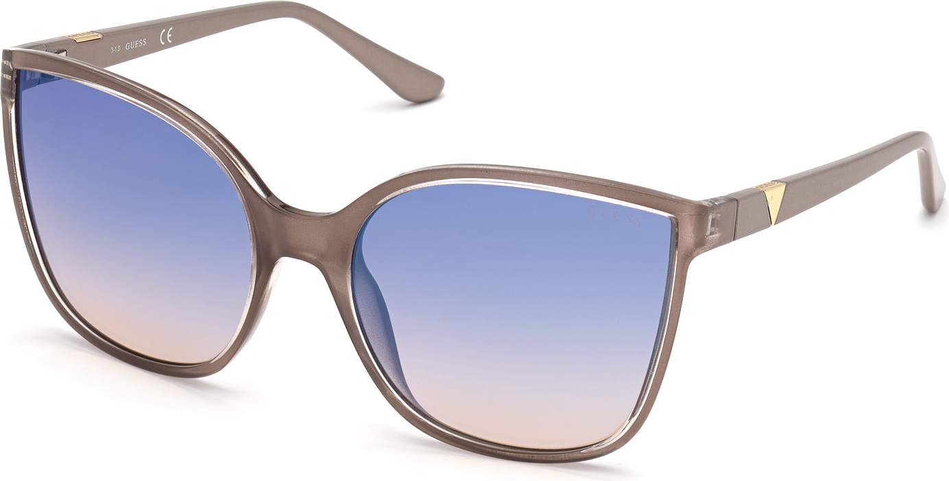 Color_57X - shiny beige / blue mirror