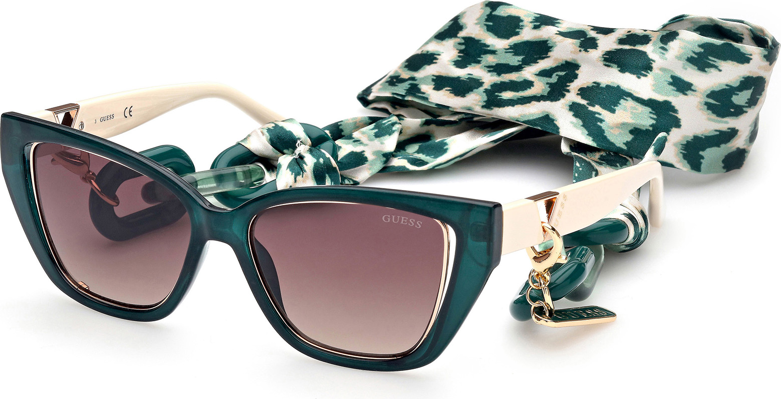 Color_96F - shiny dark green / gradient brown