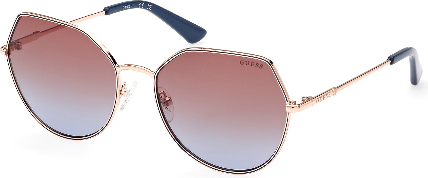 Color_28F - shiny rose gold / gradient brown