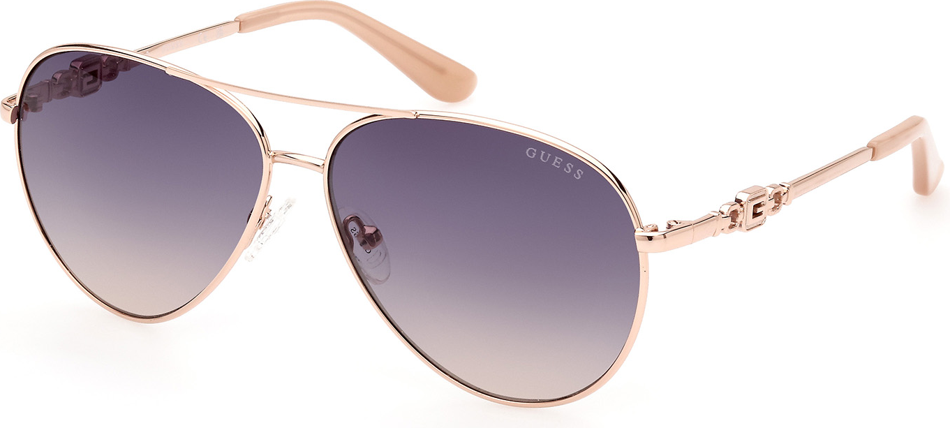 Color_28W - shiny rose gold / gradient blue