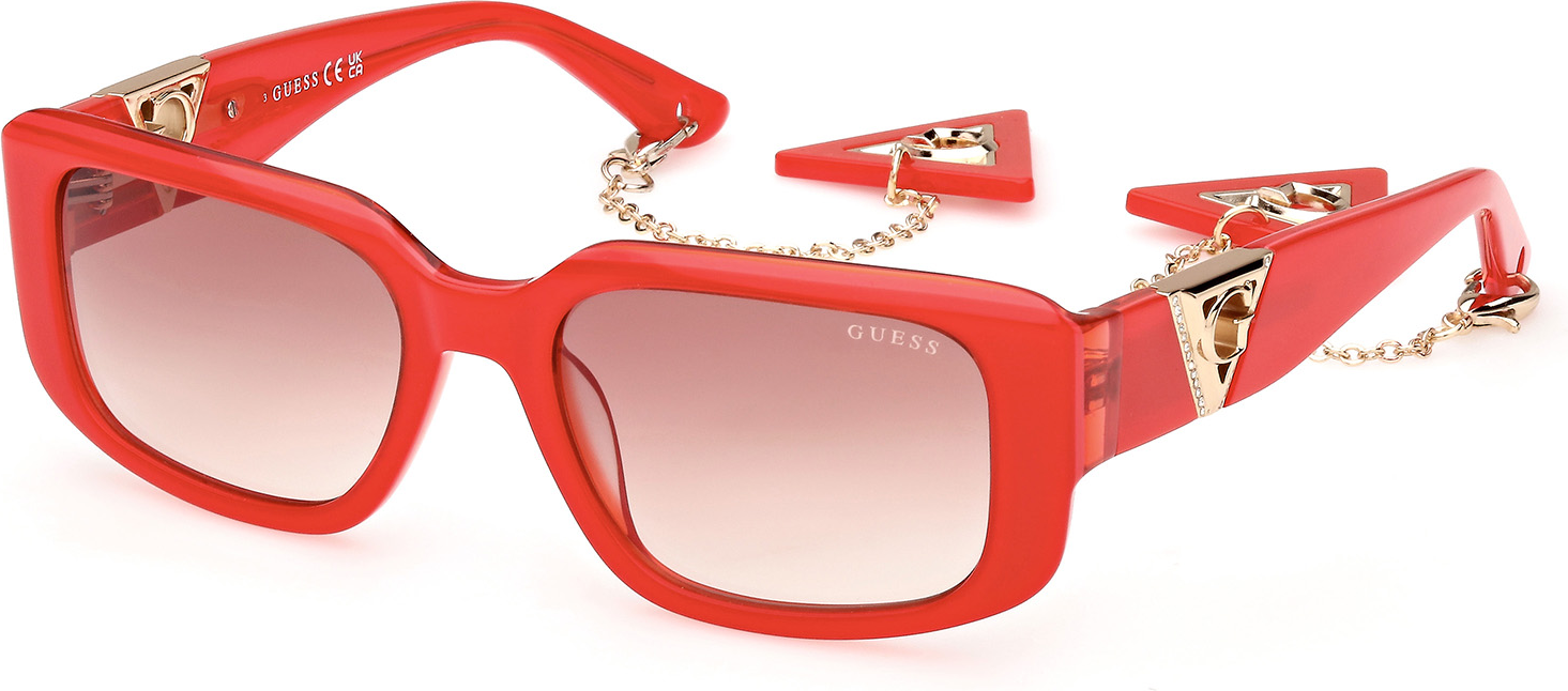 Color_66F - shiny red / gradient brown