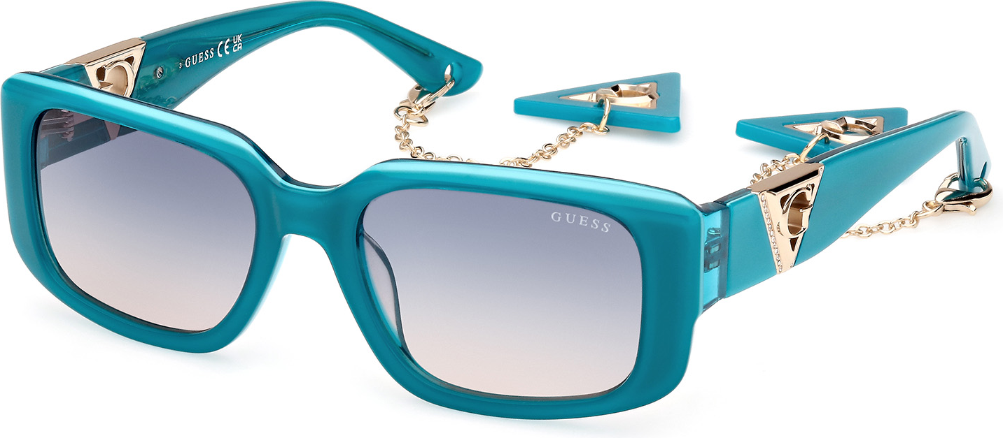 Color_87W - shiny turquoise / gradient blue
