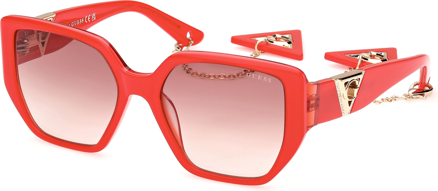 Color_66F - shiny red / gradient brown