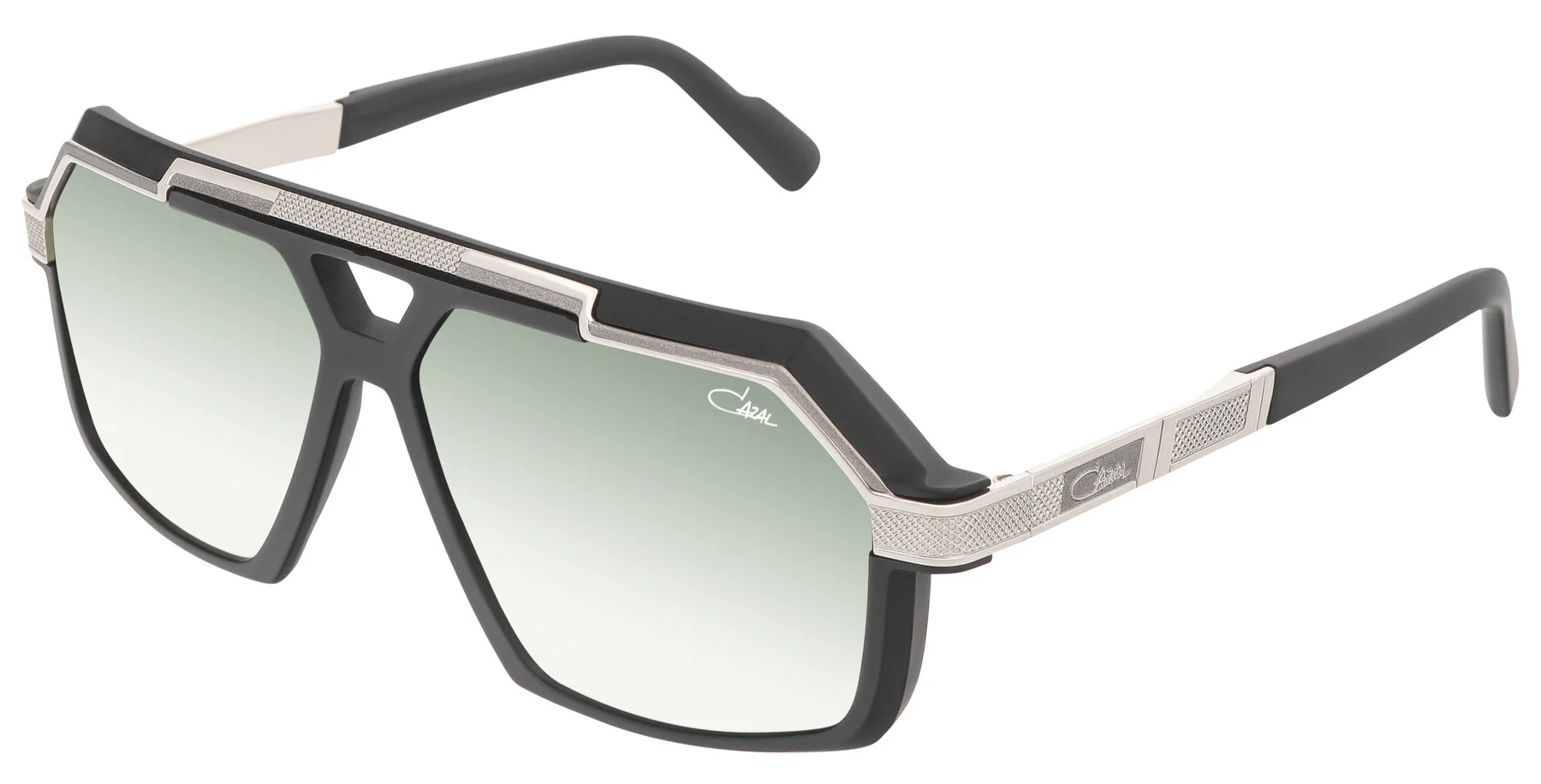 Color_003 Black - silver mat / Green gradient