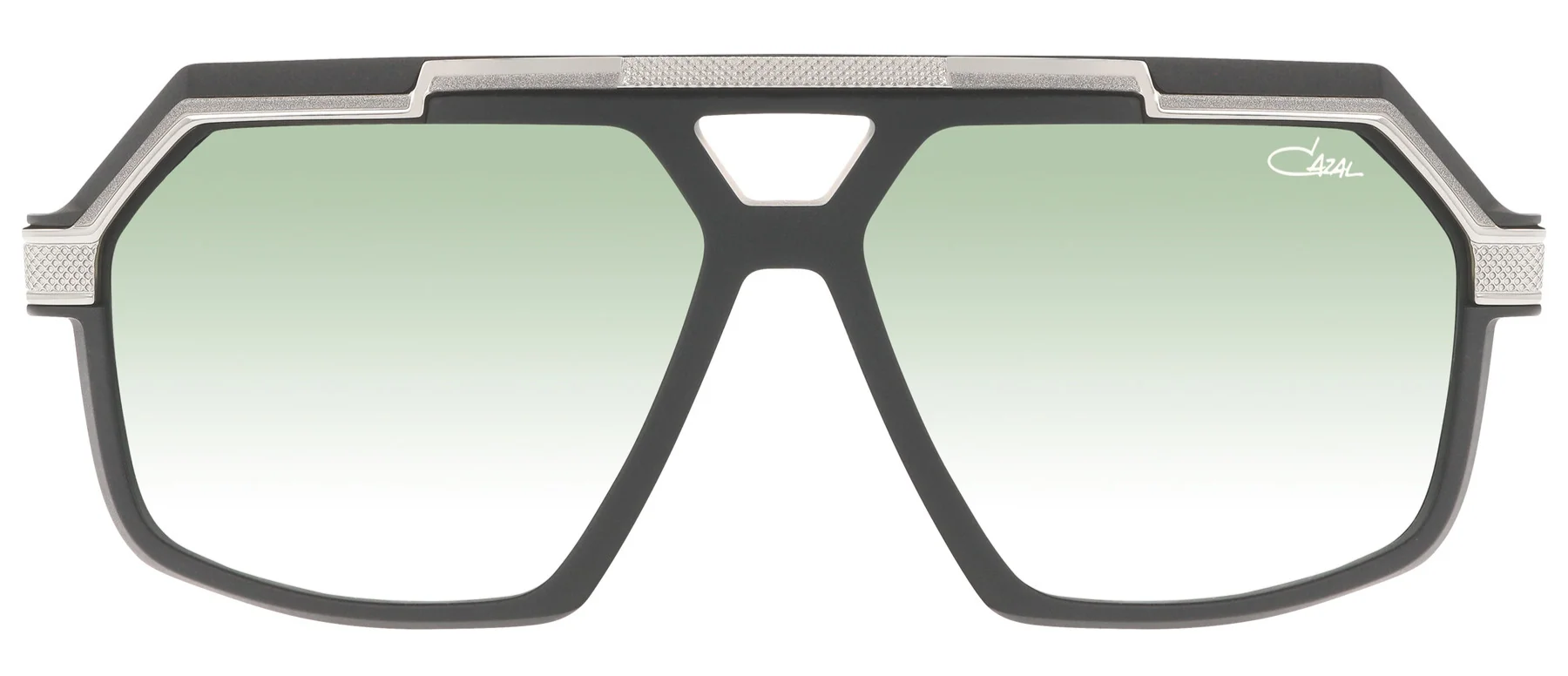 Color_003 Black - silver mat / Green gradient