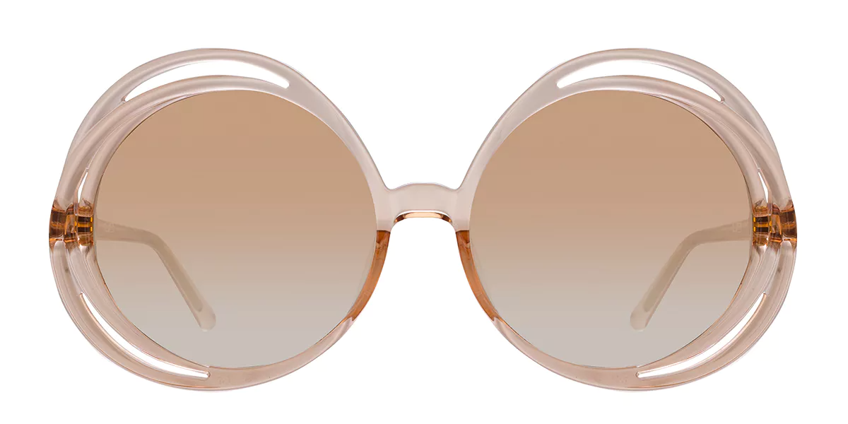 Color_LFL1172C5SUN - Ellen Round Sunglasses in Peach