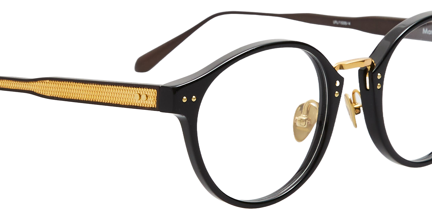 Color_LFL1535C4OPT - Marco Oval Optical Frame in Black and Yellow Gold