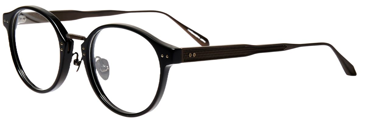 Color_LFL1535C6OPT - Marco Oval Optical Frame in Black / Matt Nickel