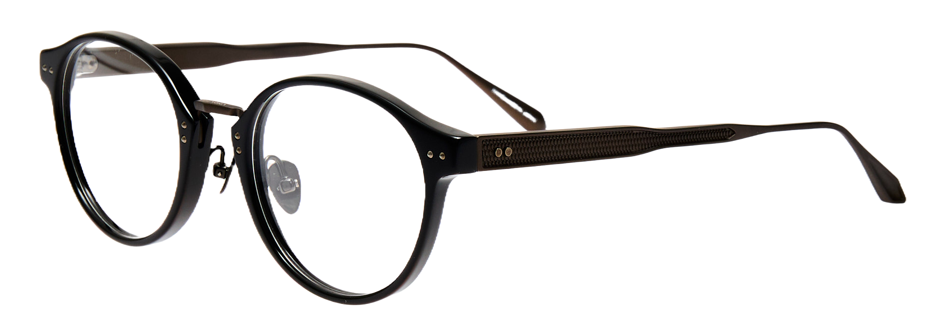 Color_LFL1535C6OPT - Marco Oval Optical Frame in Black / Matt Nickel