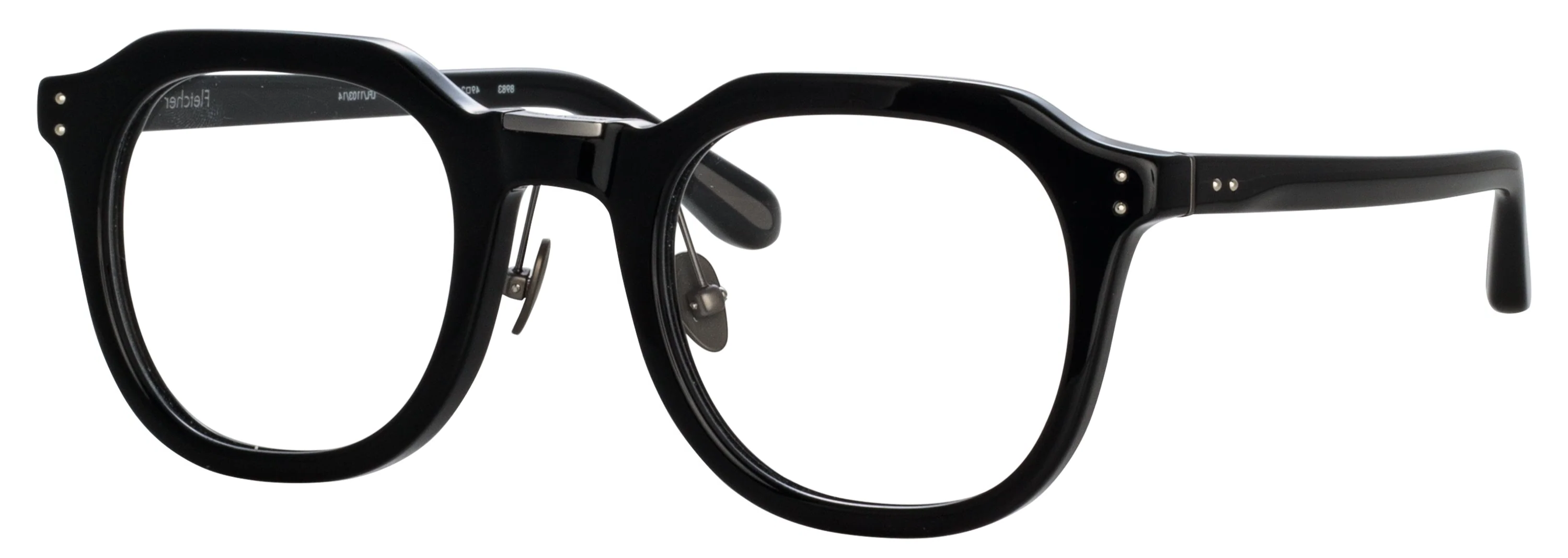 Color_LFL1103C14OPT - Fletcher Optical Angular Frame in Black and Matte Nickel