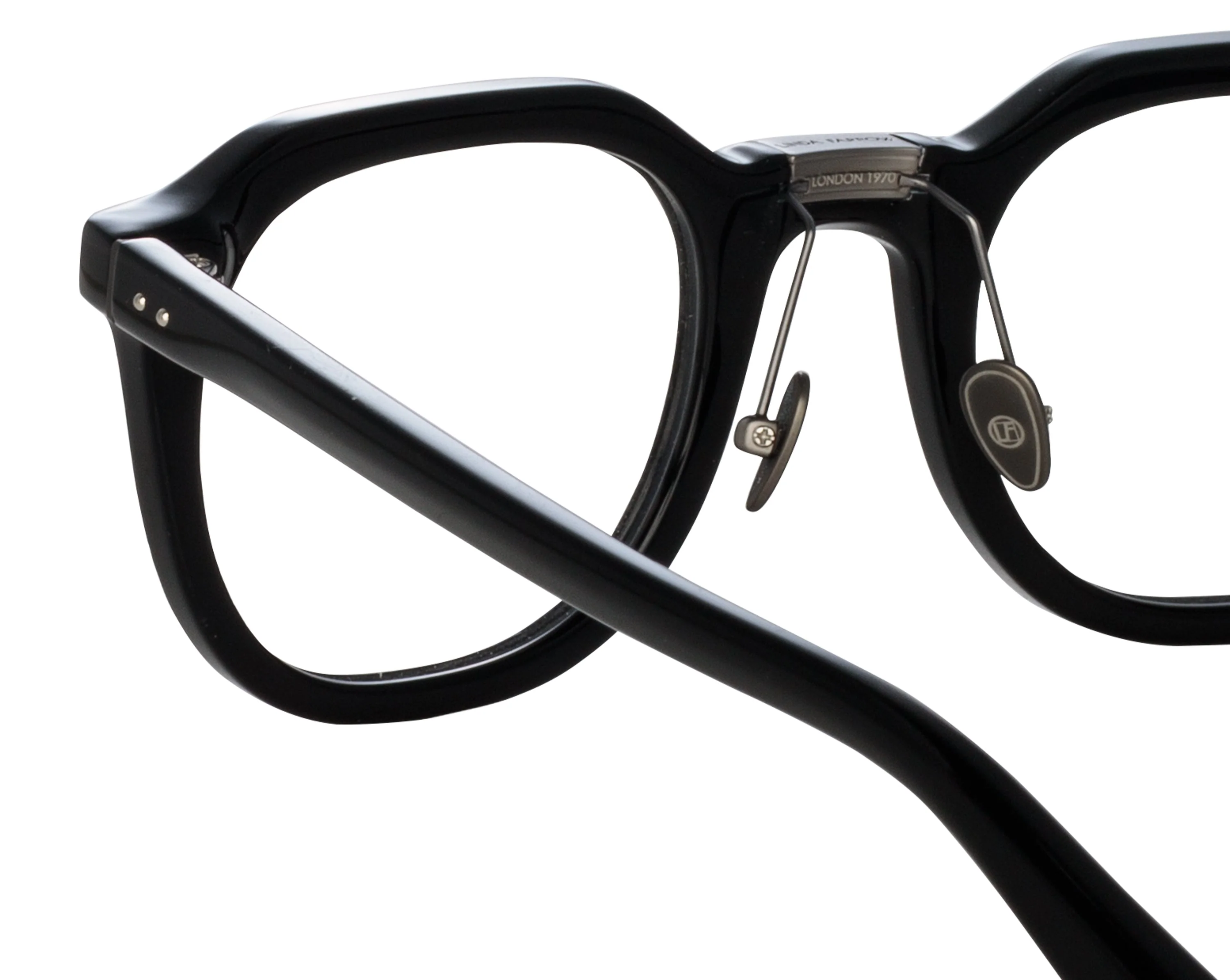 Color_LFL1103C14OPT - Fletcher Optical Angular Frame in Black and Matte Nickel