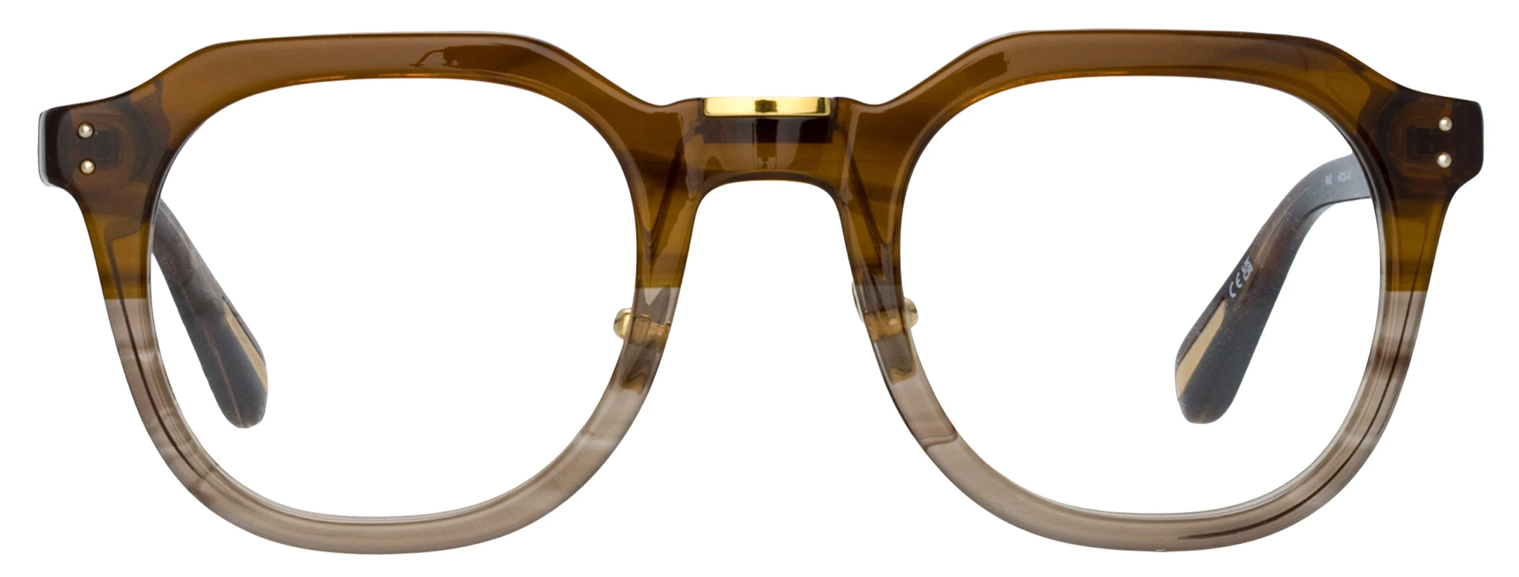 Color_LFL1103C16OPT - Fletcher Optical Angular Frame in Caramel Horn and Light Gold