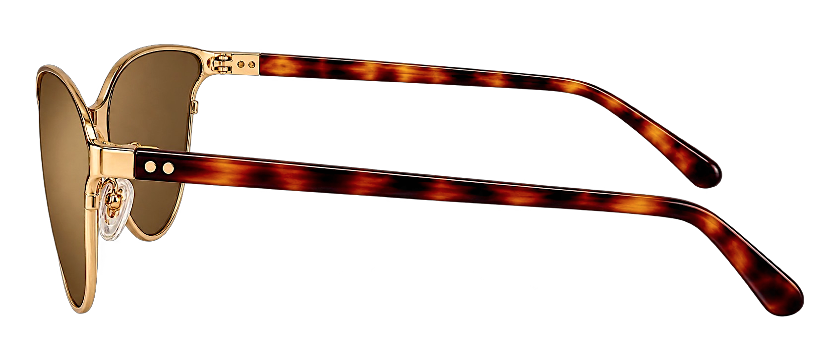 Color_LFL162C7SUN - Cat Eye Sunglasses in Yellow Gold and Tortoiseshell