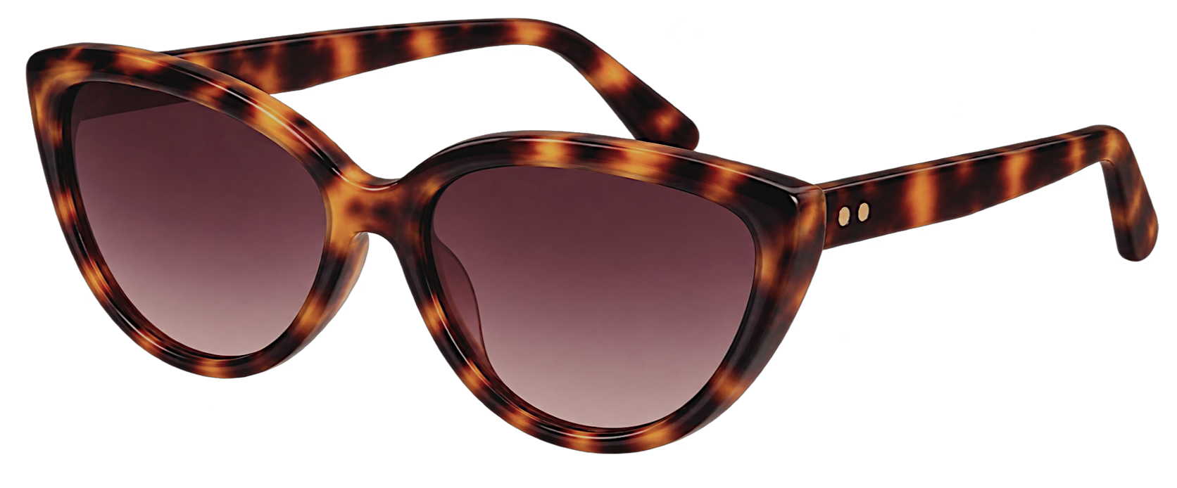 Color_LFL305C4SUN - Luxe Cat Eye Sunglasses in Toritoise Shell and Wine Gradient