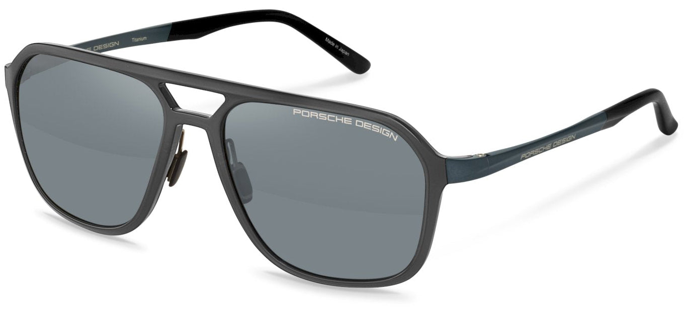 Color_D388 - Dark Grey - Blue Black / Blue Mirror Gun