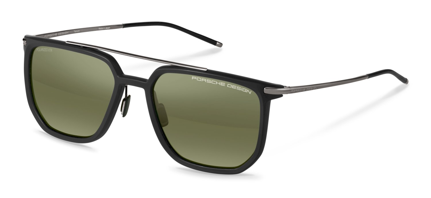 Color_A427 - Titanium Black - Dark Grey / Green Deg. Mirror Silver (Polarized)