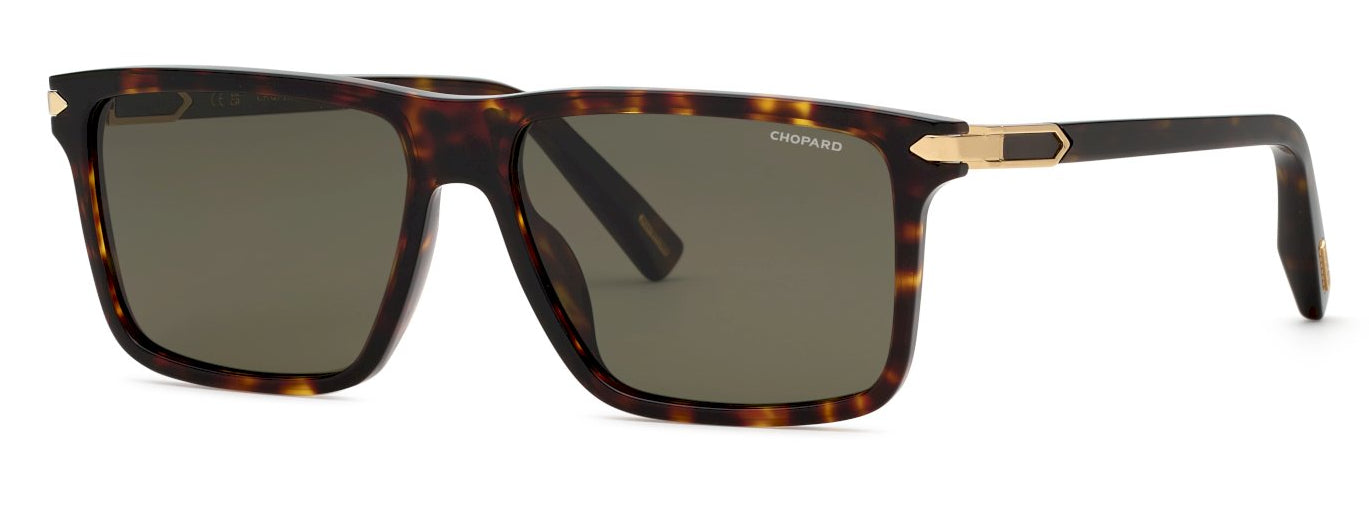 Color_909P - Shiny Yellow Havana / Green Polarized (AR)
