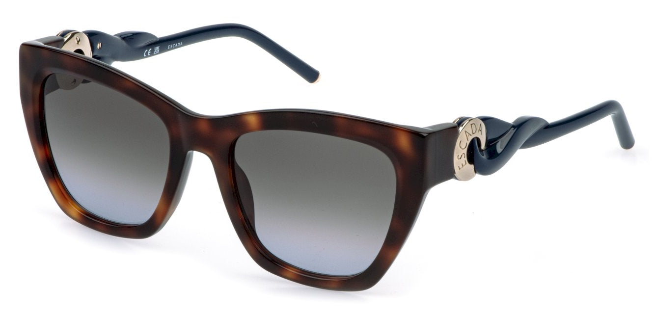 Color_0752 - Shiny Dark Havana / Smoke Gradient Blue