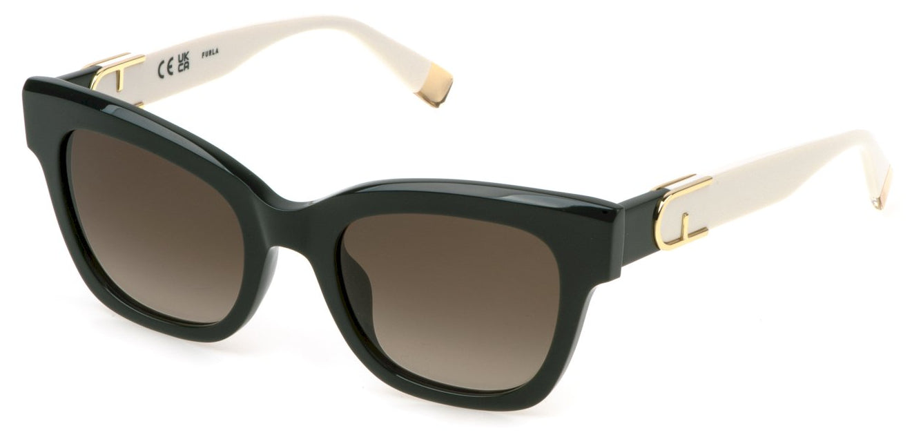 Color_06WT - Shiny Dark Green / Brown Gradient