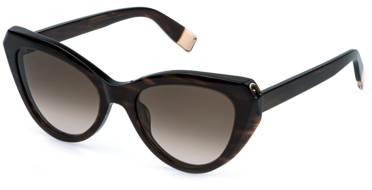 Color_07HL - Shiny Brown Striped Havana / Brown Gradient