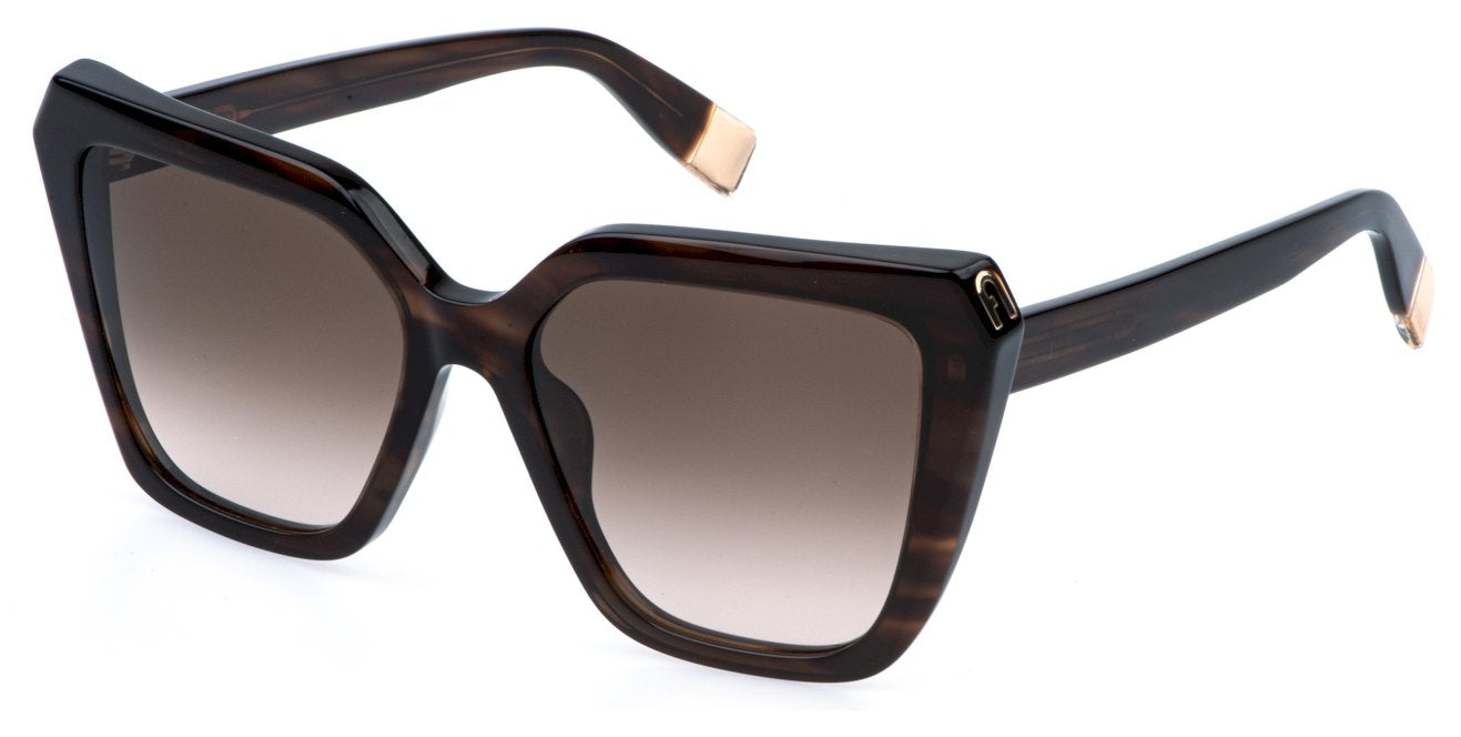 Color_07HL - Shiny Brown Striped Havana / Brown Gradient