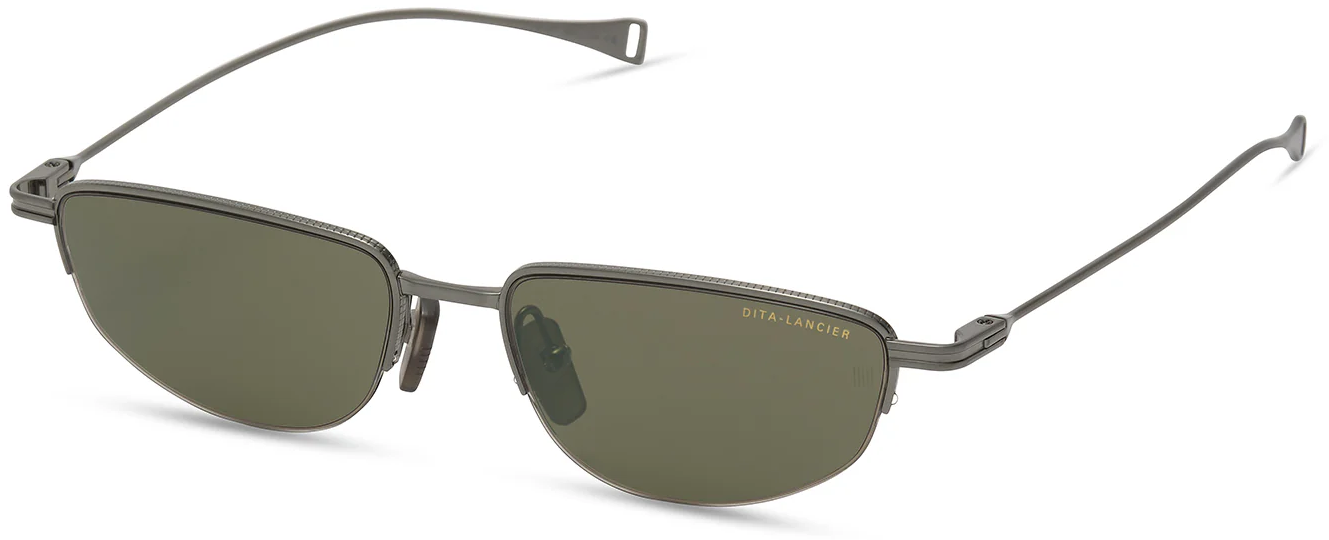 Color_DLS131-A-03 - Brushed Antique Silver / Air Lens - Green