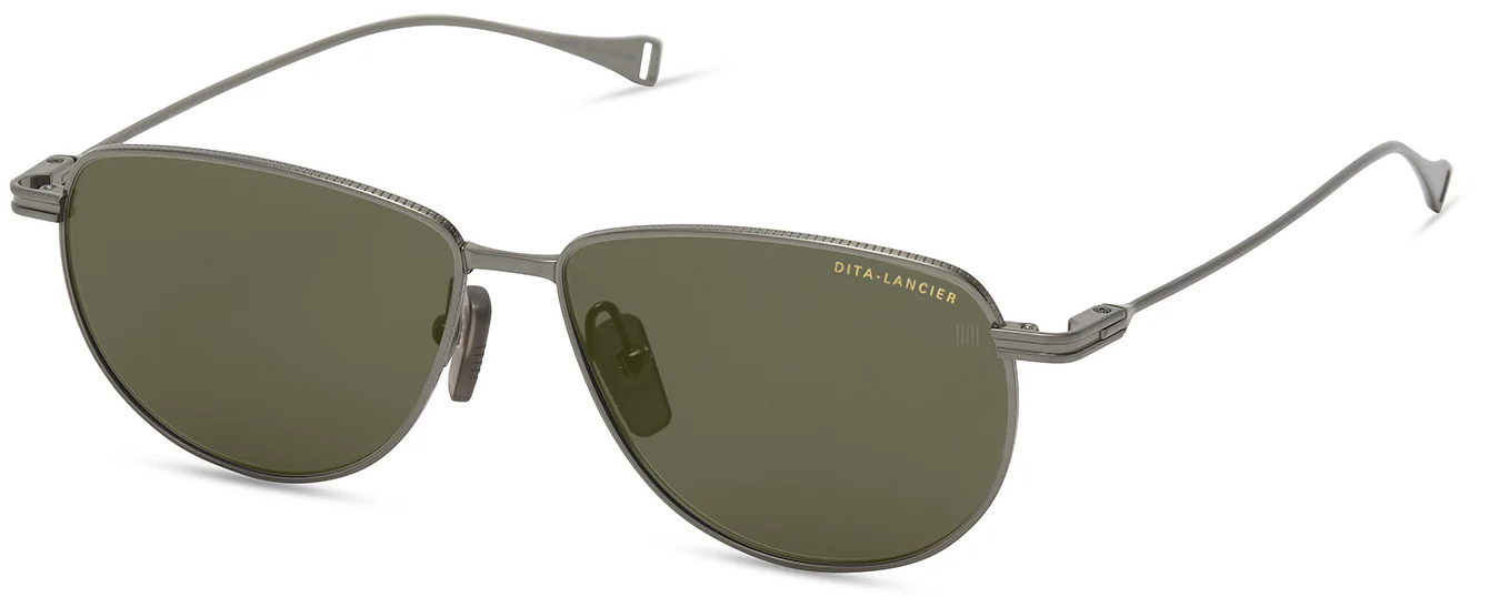 Color_DLS132-A-03 - Brushed Antique Silver / Air Lens - Green