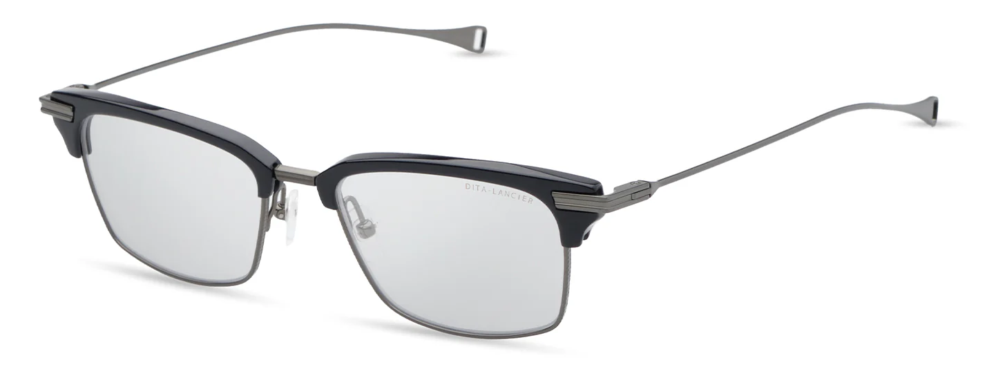 Color_DLX439-A-03 - Navy - Brushed Antique Silver - Clear Blue Light Filter - Clear