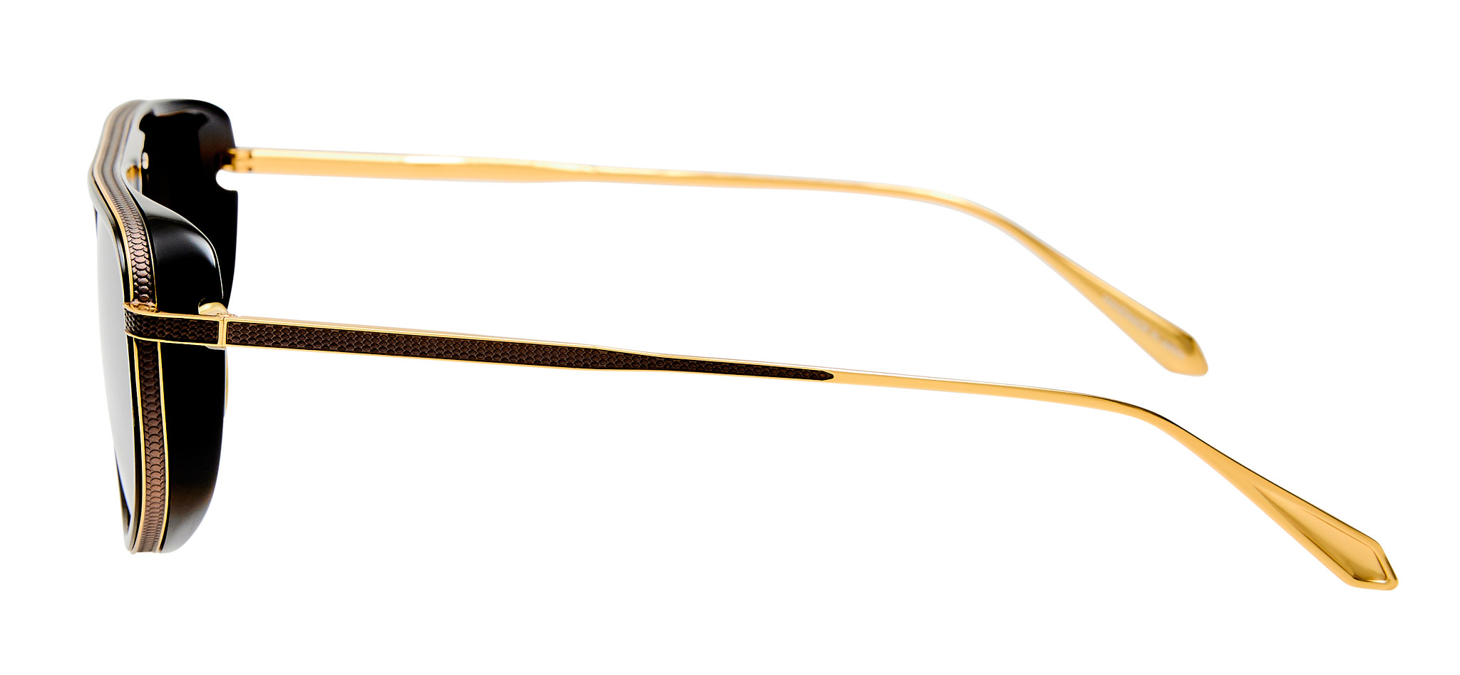 Color_LFL1674C1SUN - Calder Aviator Sunglasses Black and Grey