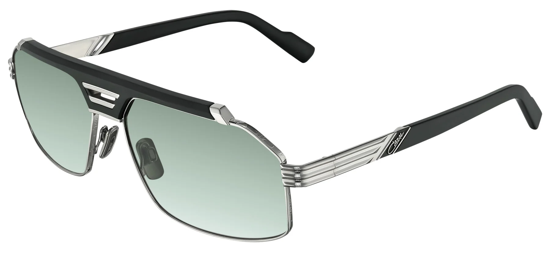 Color_002 - Black - Silver Mat / Green Gradient AR coated