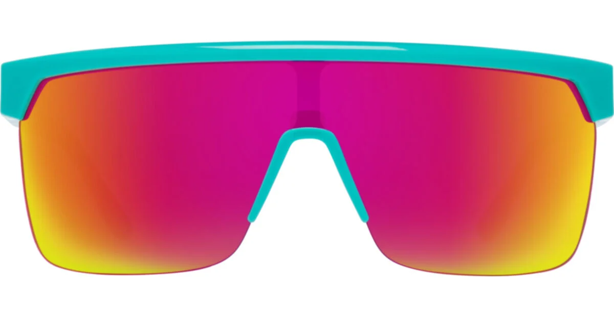 Color_6700000000046 - Teal / Happy Grey Green with Pink Spectra Mirror Cat. 3