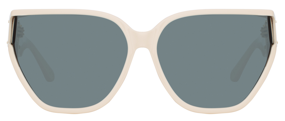 Color_LFL1298C3SUN - Sabine Oversized Sunglasses in Cream and Grey
