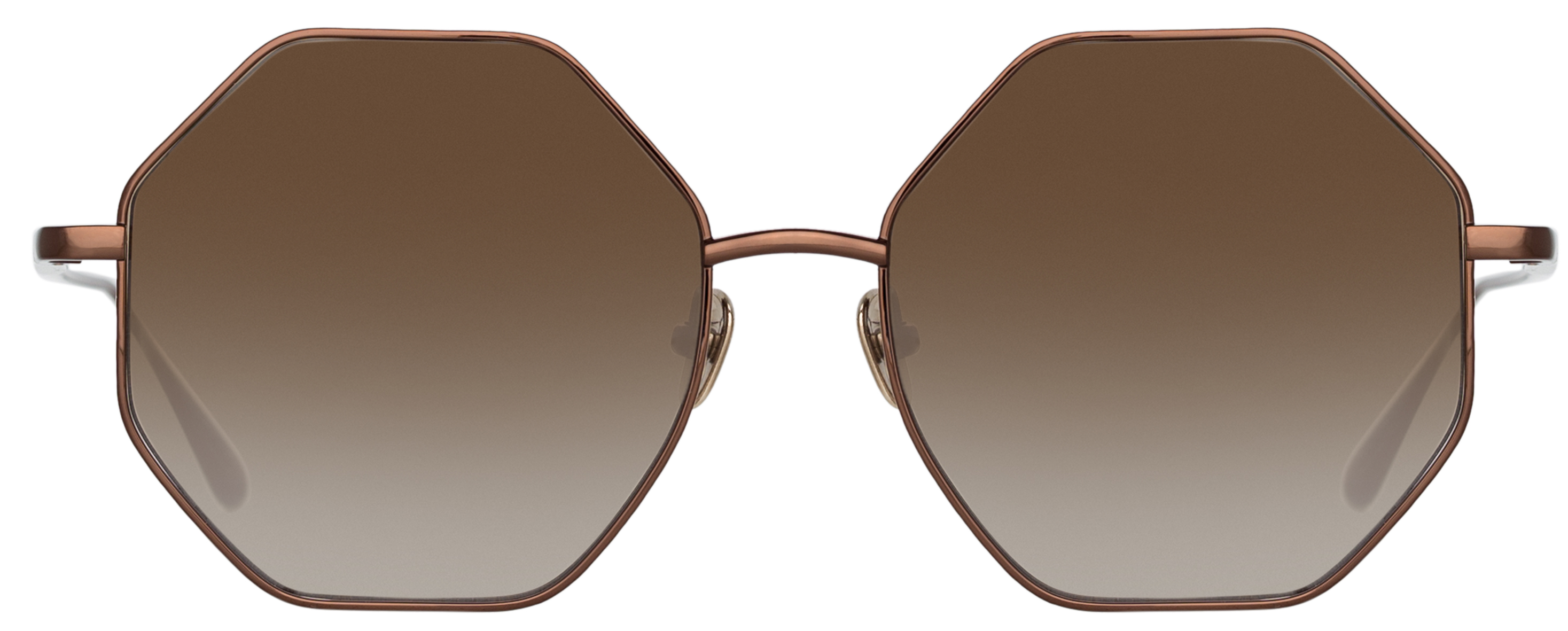 LFL1253C8SUN - Lianas Hexagon Sunglasses in Metallic Brown