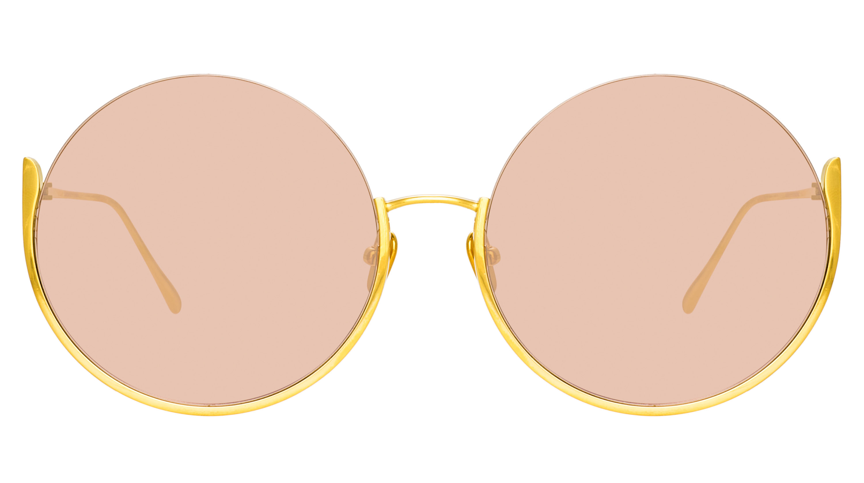 Color_LFL1006C3SUN - Olivia Round Sunglasses in Yellow Gold