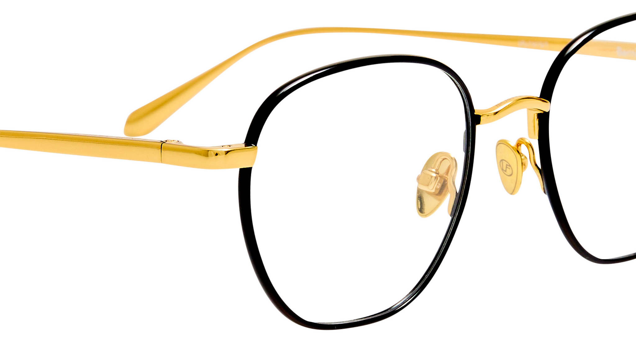 Color_LFL1615C1OPT - Bernie Angular Optical Yellow Gold and Black