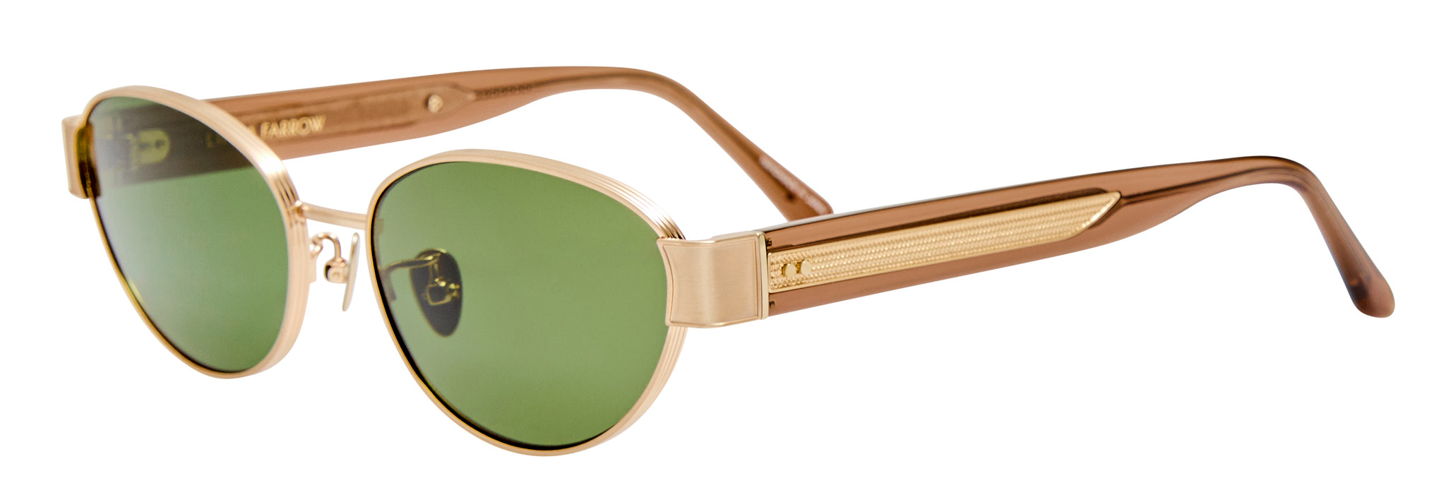 Color_LFL1656C4SUN - Sheri Cat-Eye Sunglasses in Yellow Gold and Green