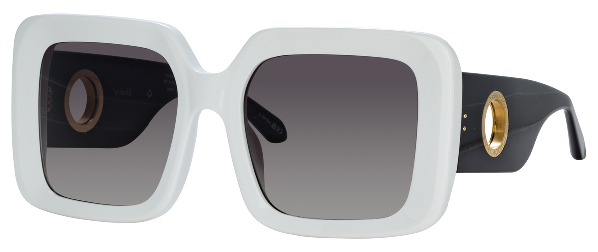 Color_LFL1464C5SUN - Shelly Oversized Sunglasses in White and Grey Gradient