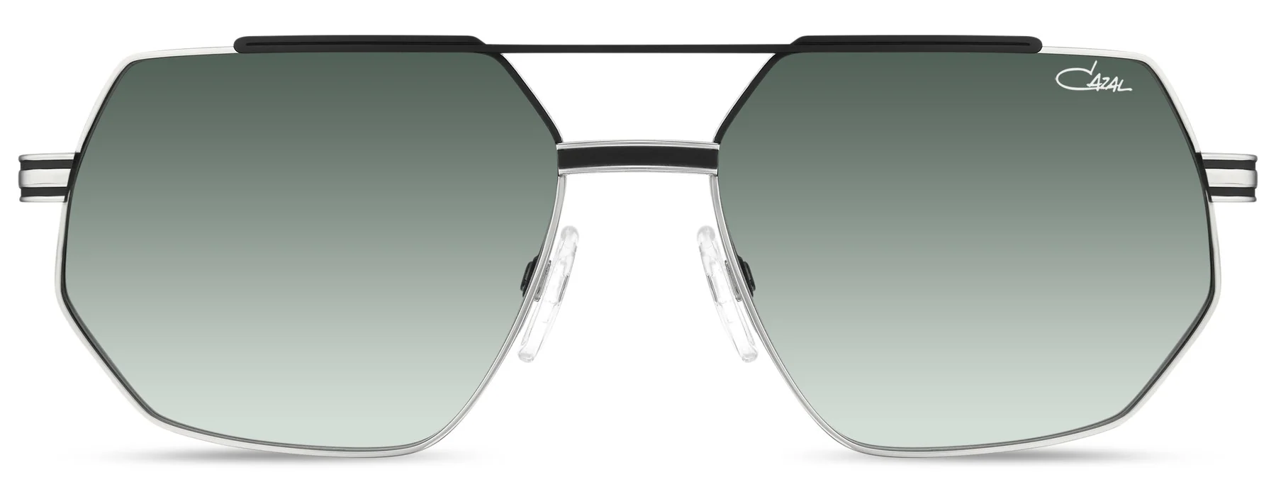 Color_004 - Black - Silver / Green Gradient AR coated