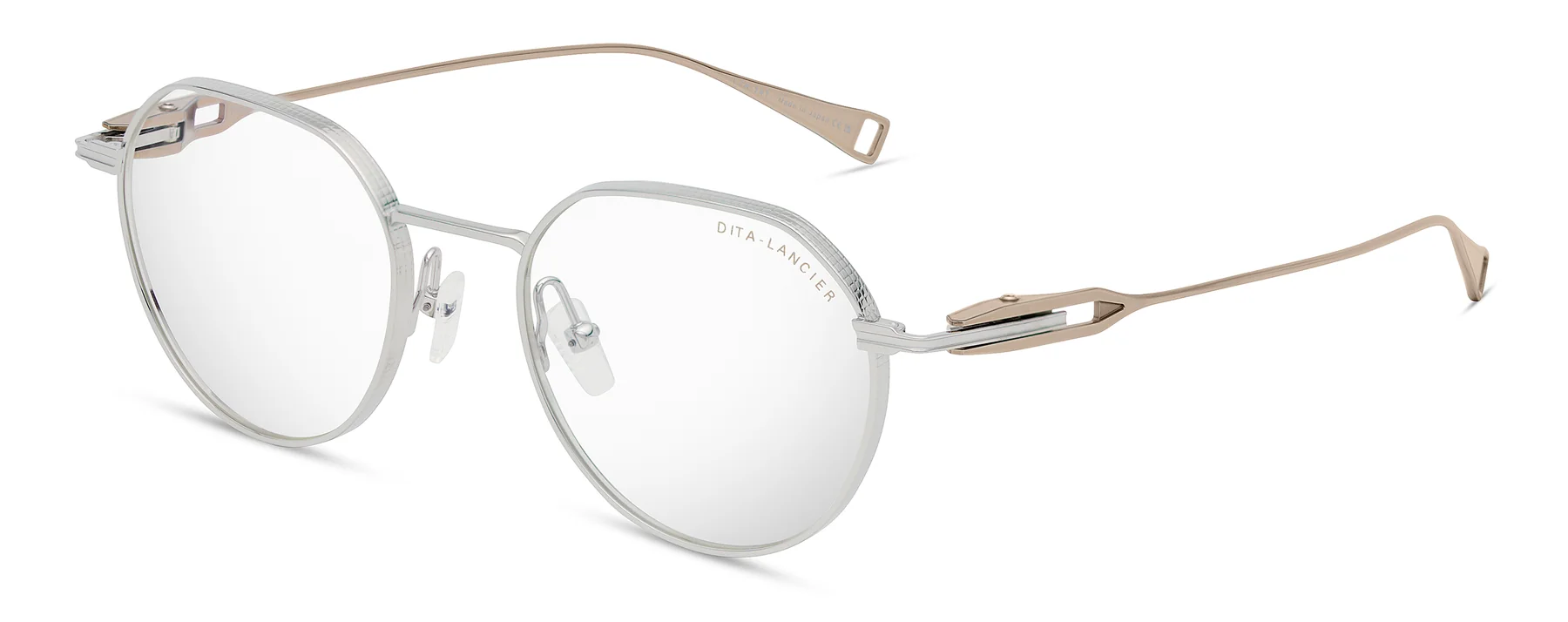 Color_DLX141-A-03 - Shiny Silver - Gold Sand - Clear Blue Light Filter - Clear