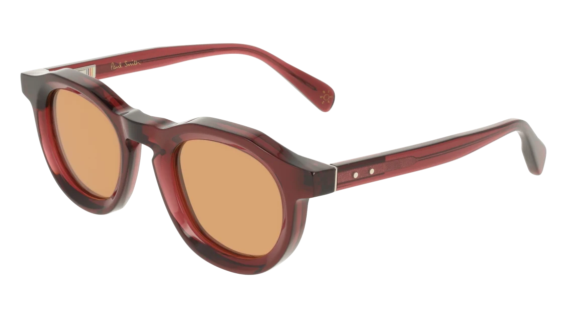 Color_602 - Transparent Burgundy / Orange