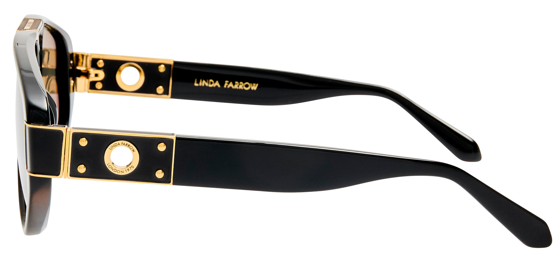 Color_LFL1653C1SUN - Rowan Aviator Sunglasses in Black and Grey 