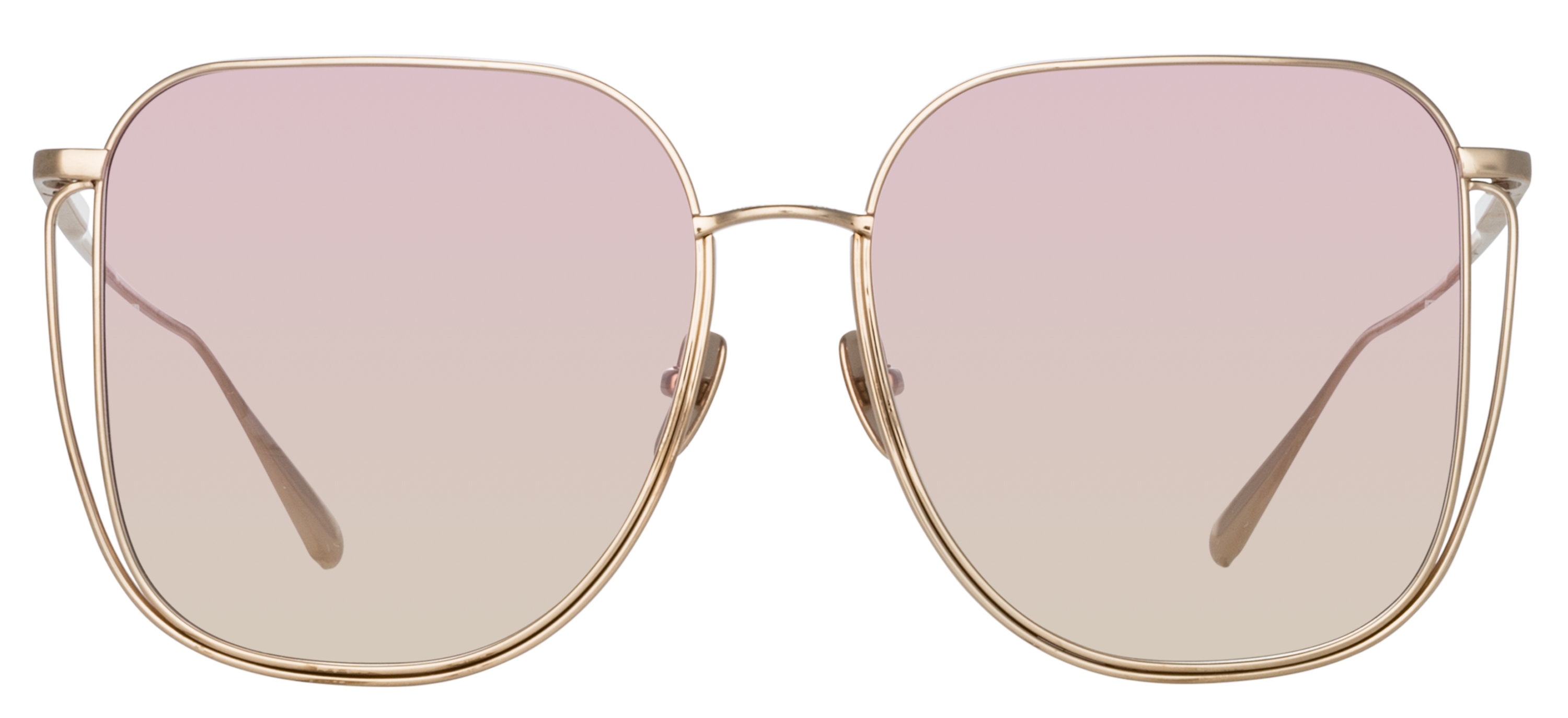 Color_LFL1347C4SUN - Camry Oversized Sunglasses in Light Gold and Lilac Grad