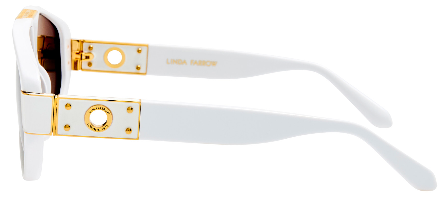 Color_LFL1653C2SUN - Rowan Aviator Sunglasses in White and Grey 