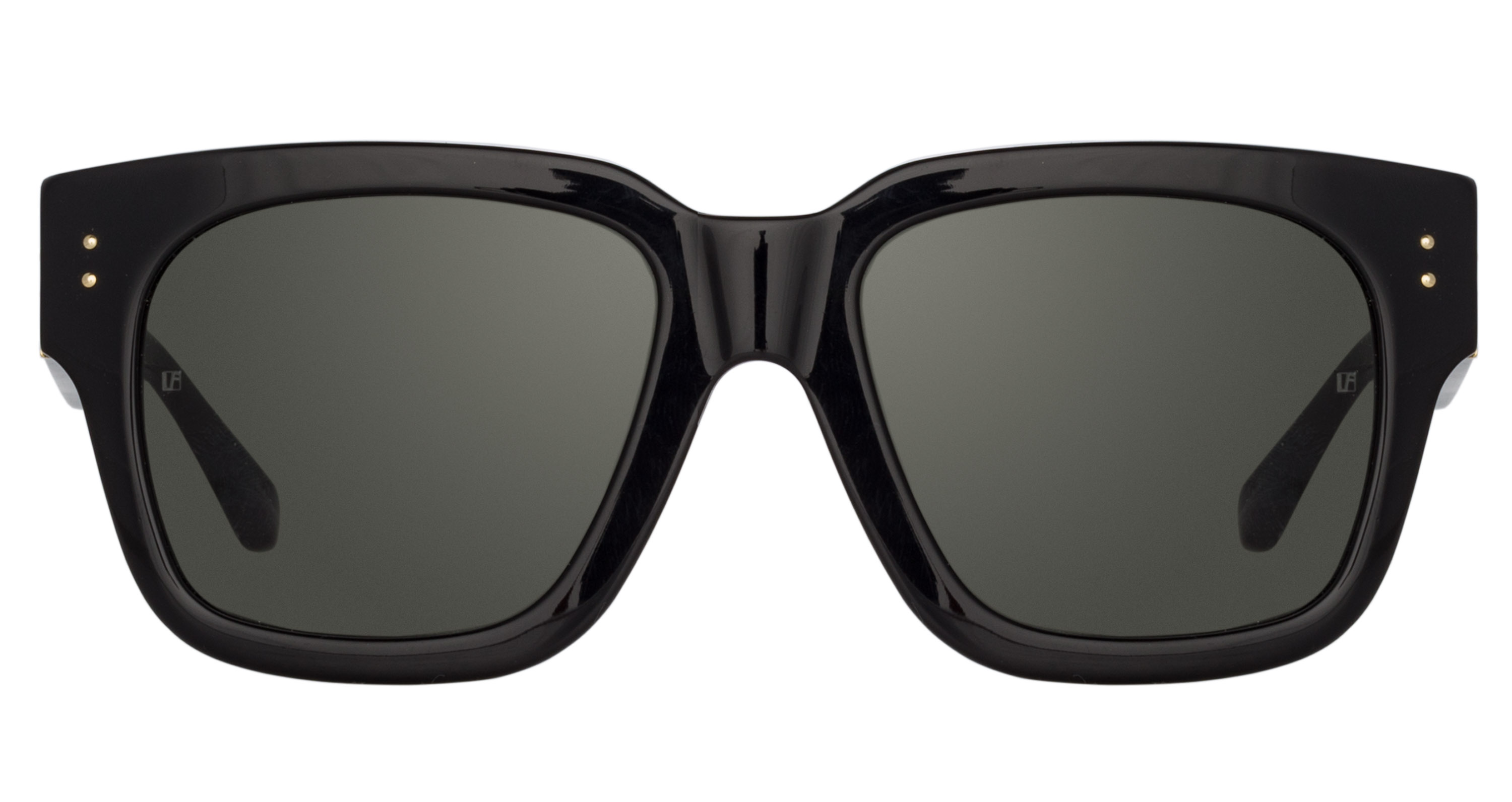 Color_LFLC1001C1SUN - Amber D-Frame Sunglasses in Black