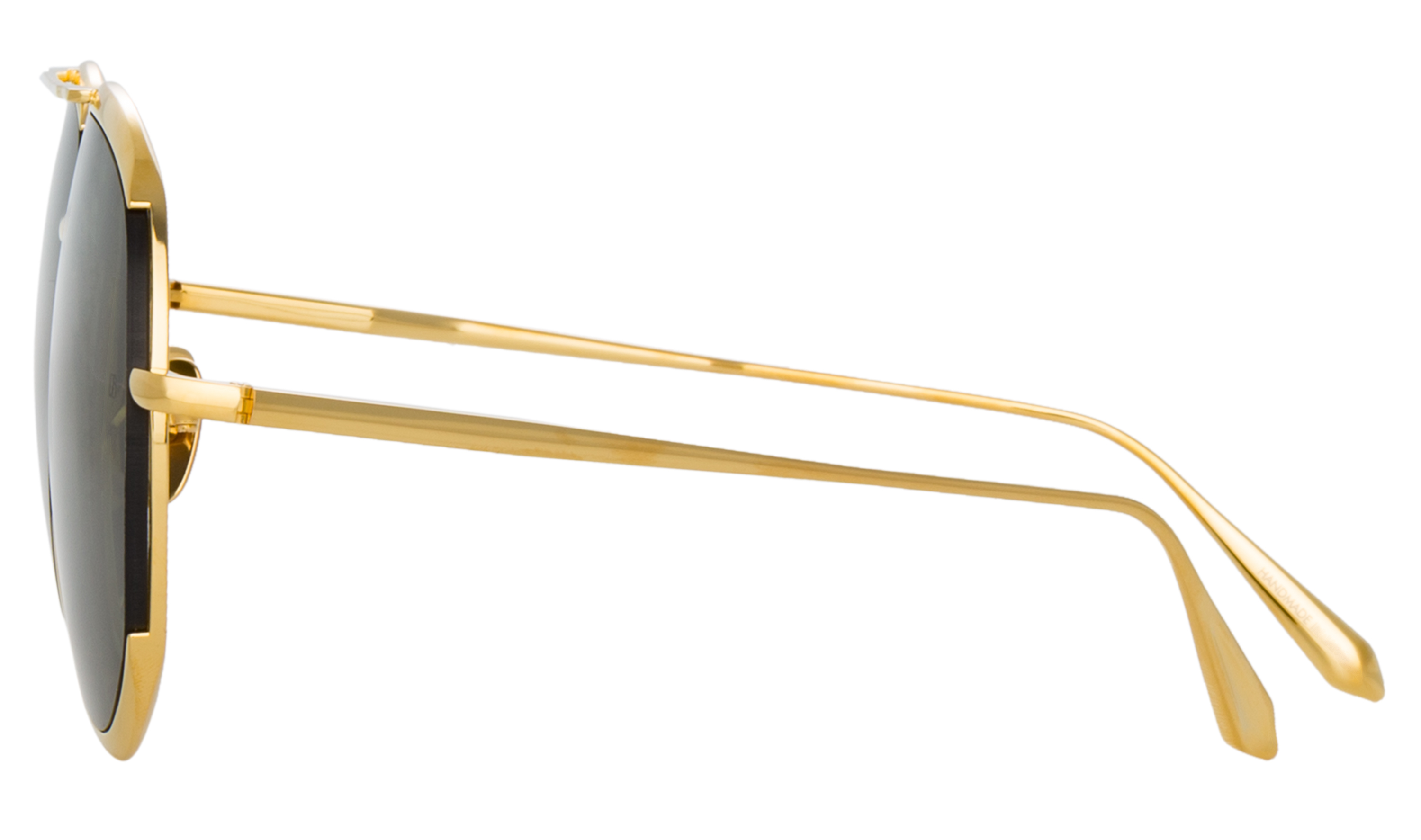 Color_LFL1207C1SUN - Matisse Aviator Sunglasses in Yellow Gold and Green 