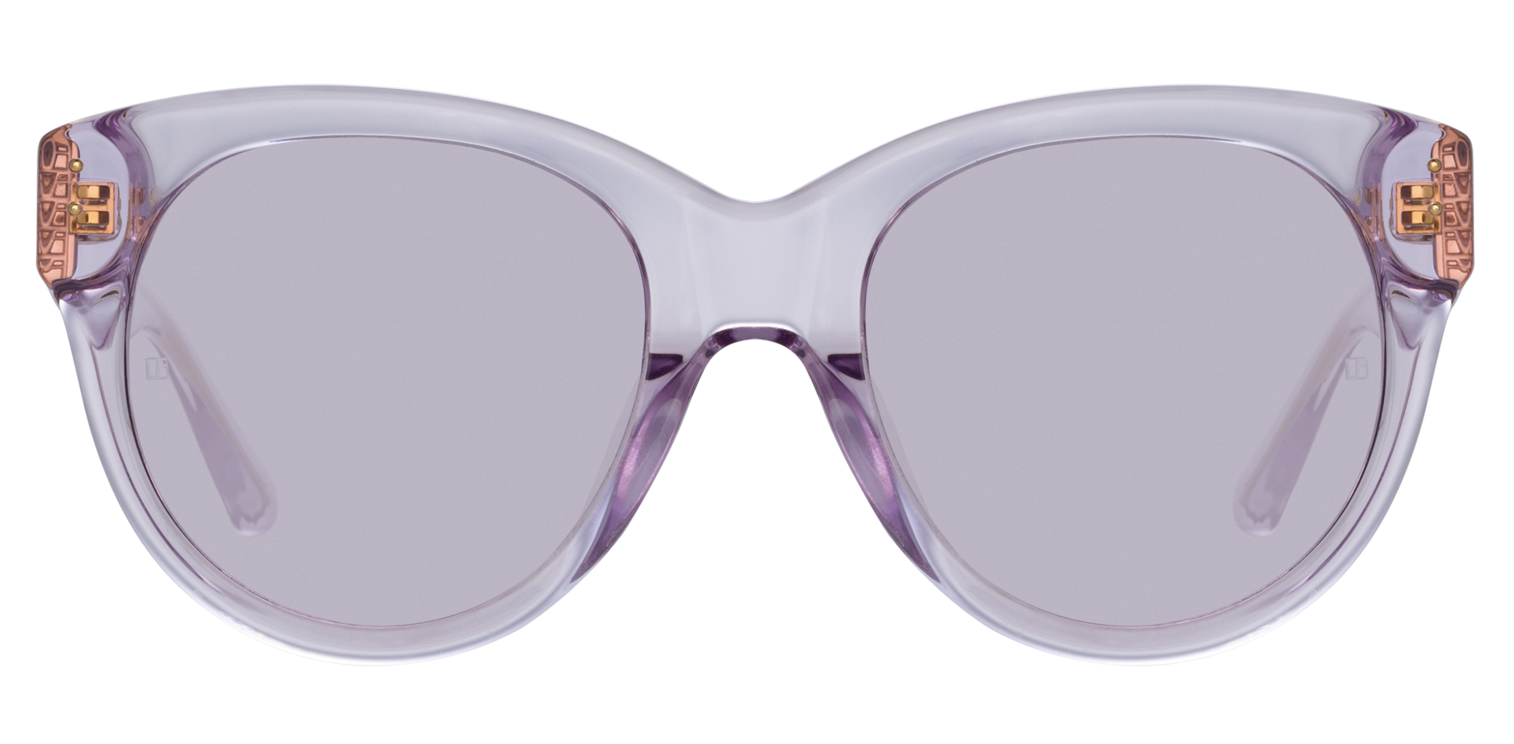 Color_LFL1257C4SUN - Madi Oversized Sunglasses in Lilac and Solid Lilac