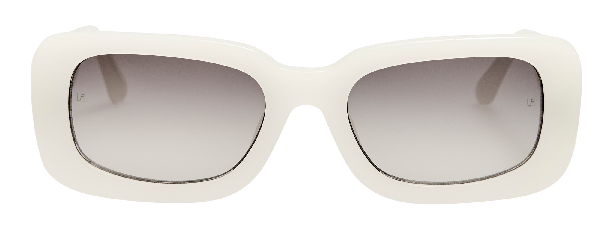 Color_LFL1680C3SUN - Belle Rectagular Frame Sunglasses Cream and Grey Grad