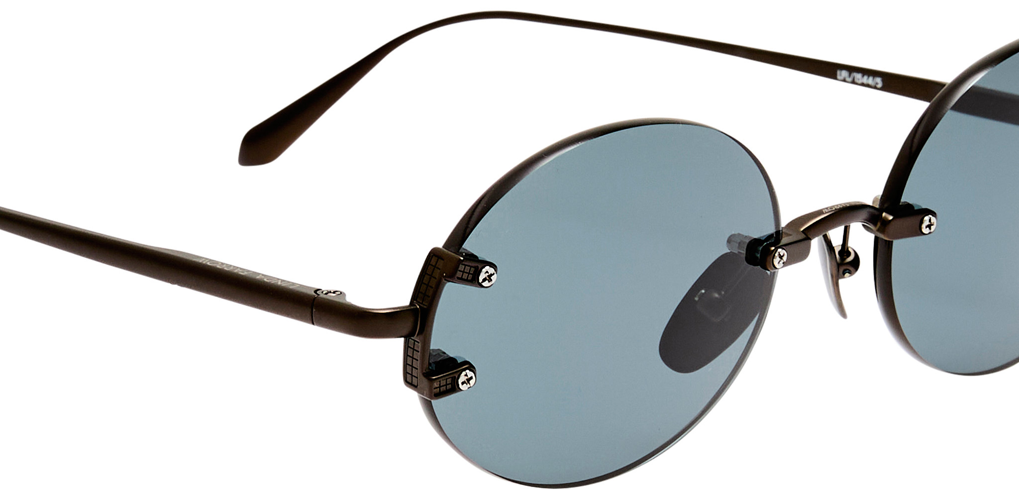 Color_LFL1544C5SUN - Stella Oval Sunglasses in Matt Nickel