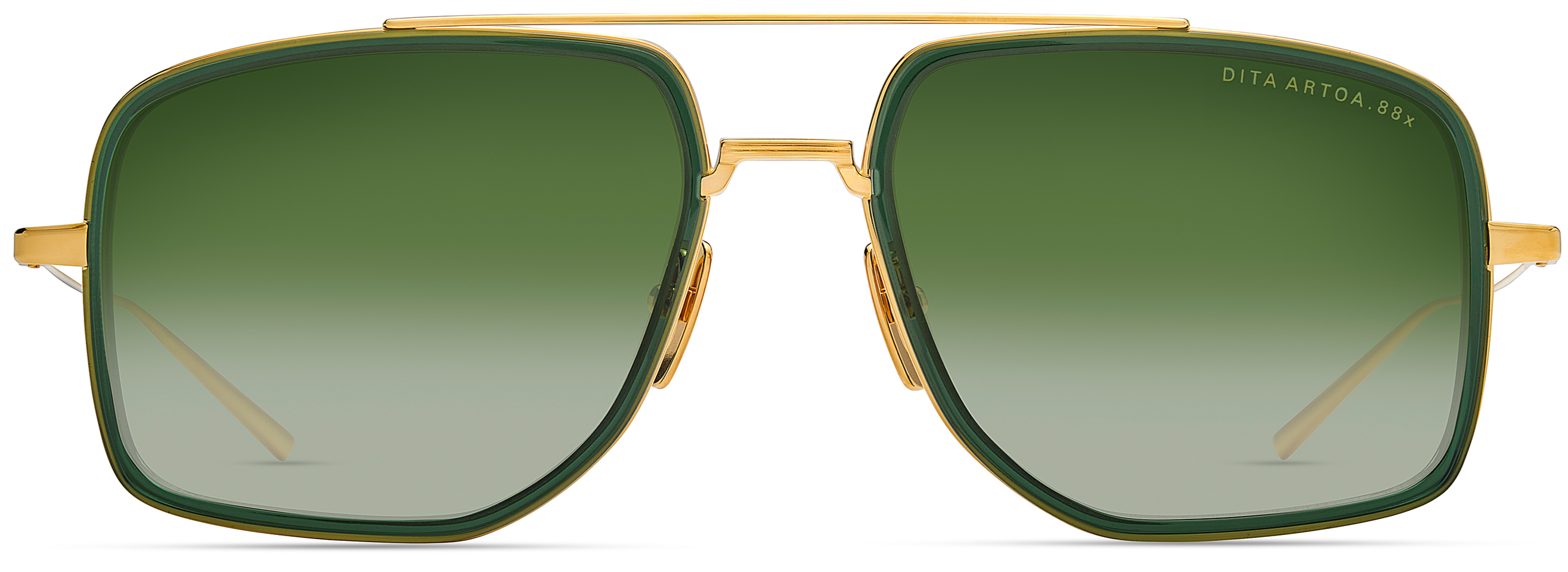 Color_DTS471-A-01 YELLOW GOLD / DARK GREEN TO CLEAR GRADIENT