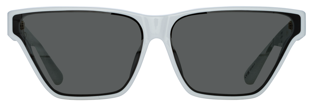 Color_LFL1466C2SUN - Skyler Cat Eye Sunglasses in White and Grey